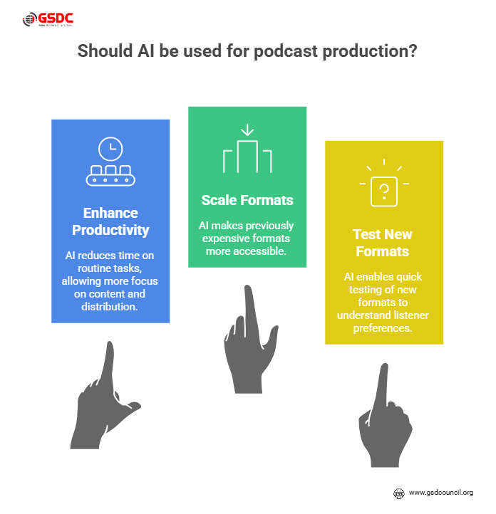 Why use AI for podcast production
